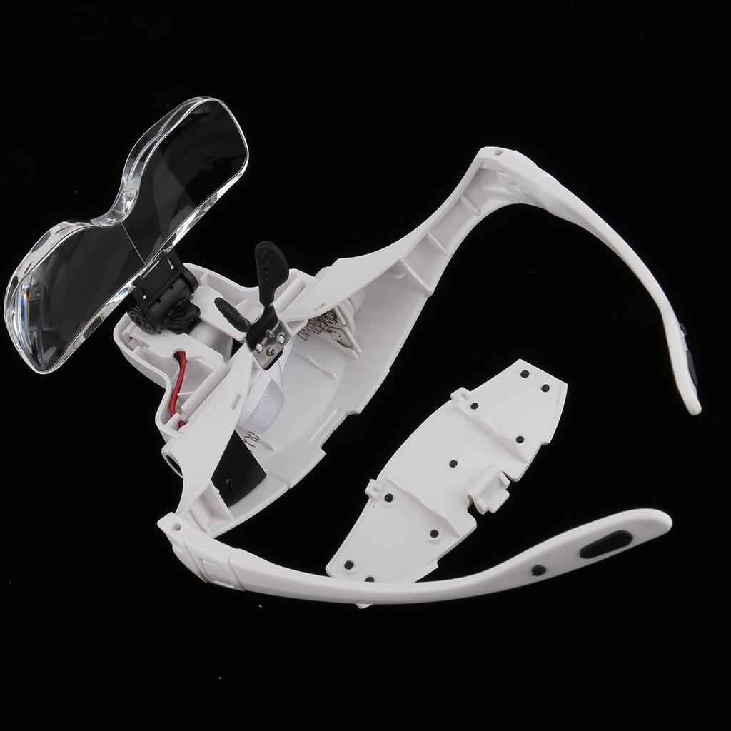 Eyelash Extension With Glasses - Magnifier Glasses with LED Rotatable Light