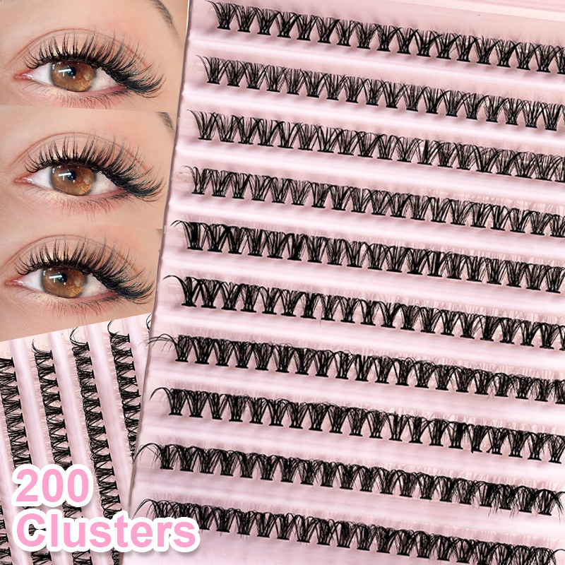 Eyelash Extension Vendor - Individual Lashes Eyelash tuft 8-16mm 200pcs