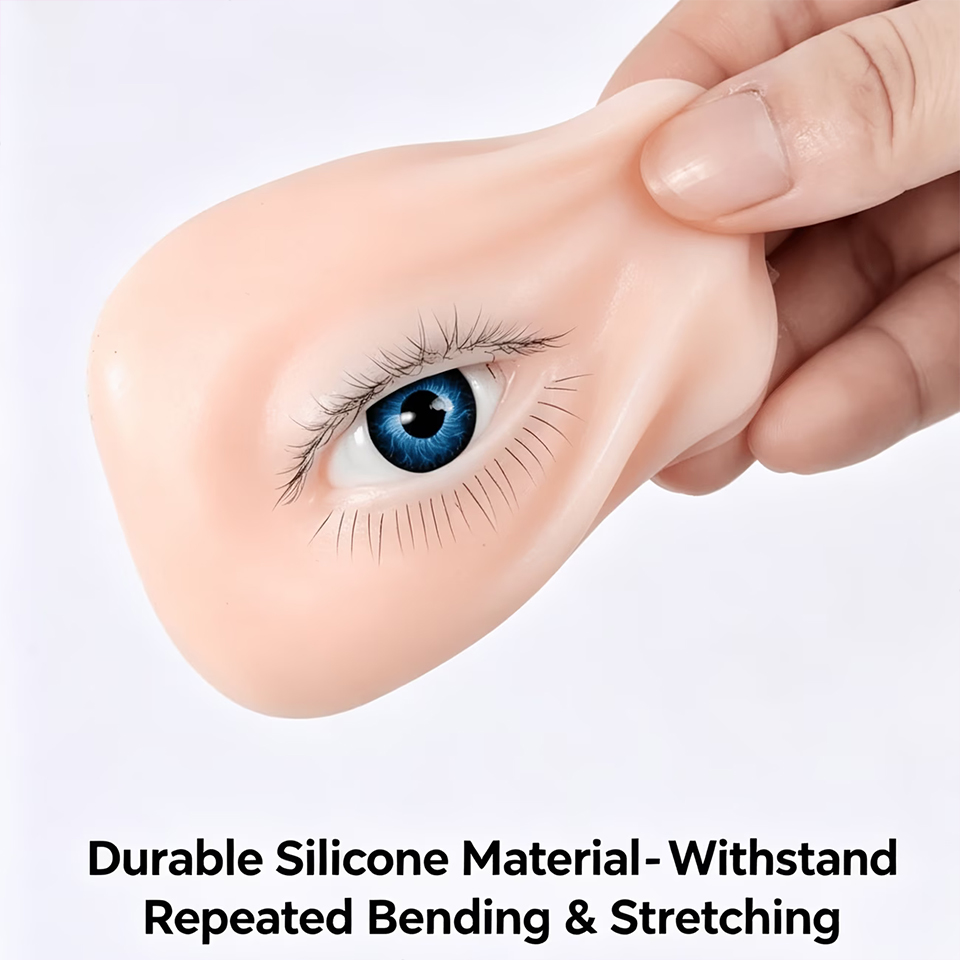Eyelash Extension Natural Classic - 3 Layer Silicone Eye Model for