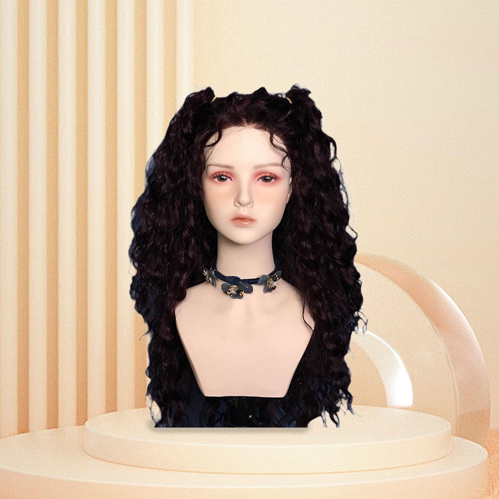 Eyelash Extension With Glasses - Head with Shoulder Window Display Head