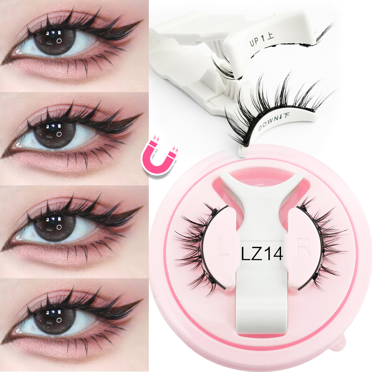 Faux Mink Lash - New 1 Pair Magnetic Eyelashes Handmade
