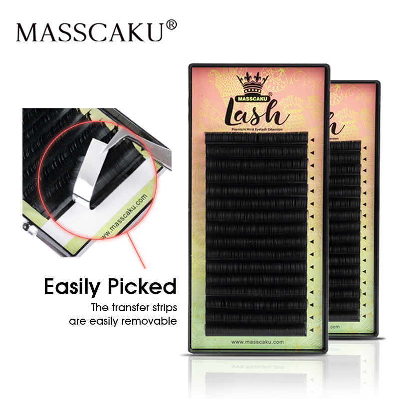 MASSCAKU All Size 1 Tray 16 Ro - Eyelash Extension Natural Classic review and price