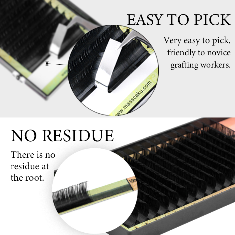 MASSCAKU All Size 1 Tray 16 Ro - Eyelash Extension Natural Classic review and price
