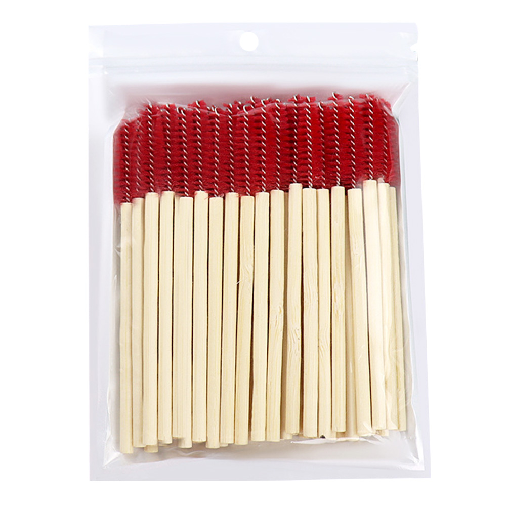 50Pcs Bamboo Handle Eyelash Br - Eyelash Extension Vendor review and price