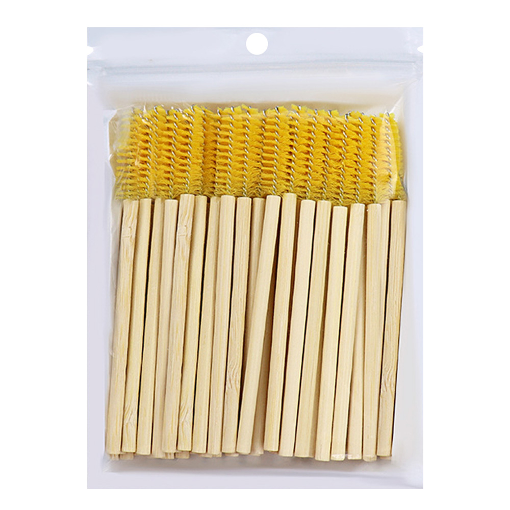 50Pcs Bamboo Handle Eyelash Br - Eyelash Extension Vendor review and price