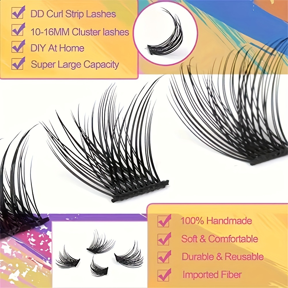 10 Rows Single Cluster Fluffy  - Eyelash Extension Single Lash review and price