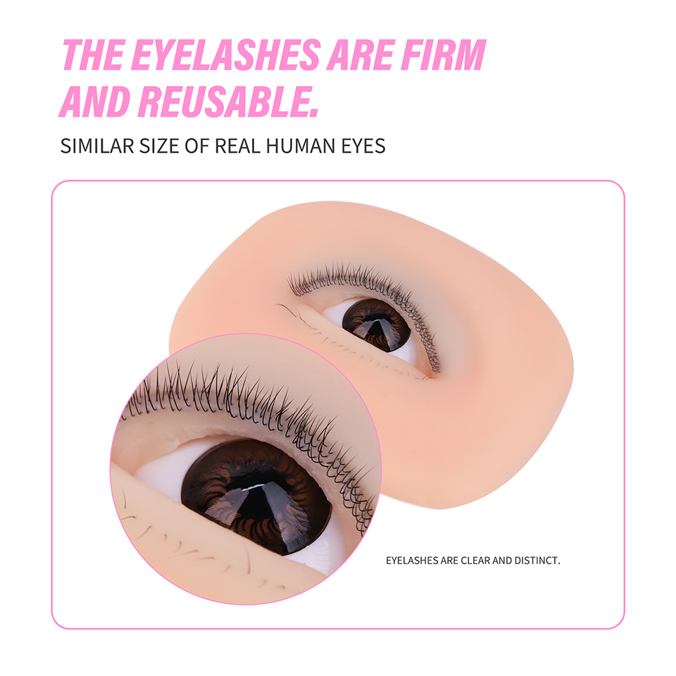 3 Layer Silicone Eye Model for - Eyelash Extension Natural Classic review and price
