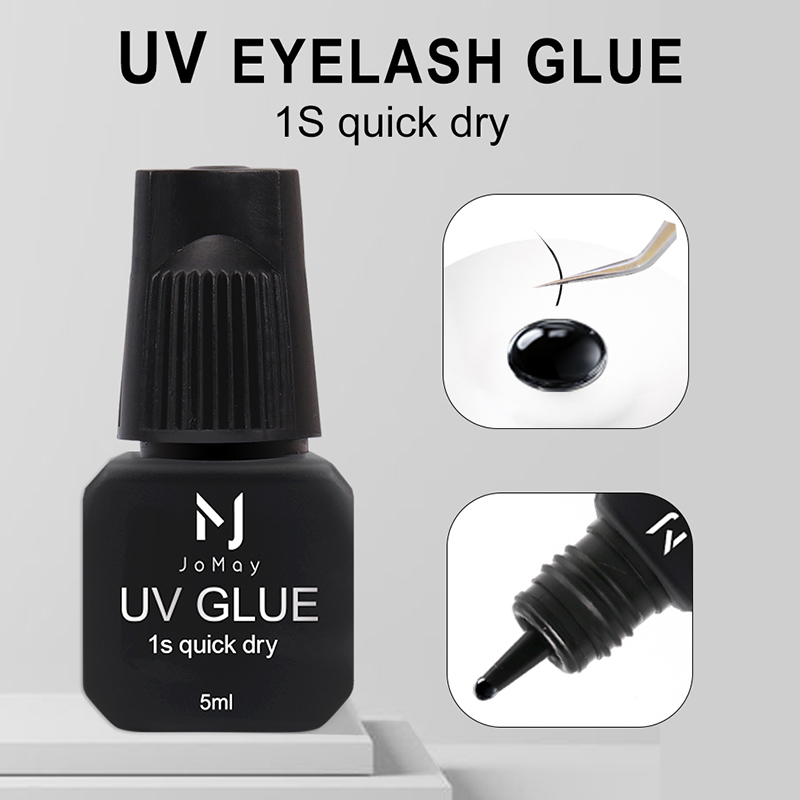 JOMAY UV Lash Glue Eyelash Glu - Eyelash Extension Glue For Sensitive Eyes review and price