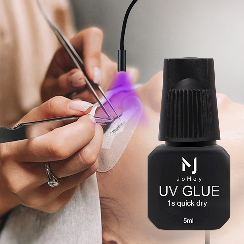 JOMAY UV Lash Glue Eyelash Glu - Eyelash Extension Glue For Sensitive Eyes review and price