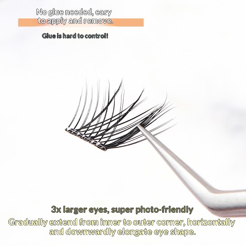 120 Clusters No Need Glue Fals - Eyelash Extension Glue For Sensitive Eyes review and price