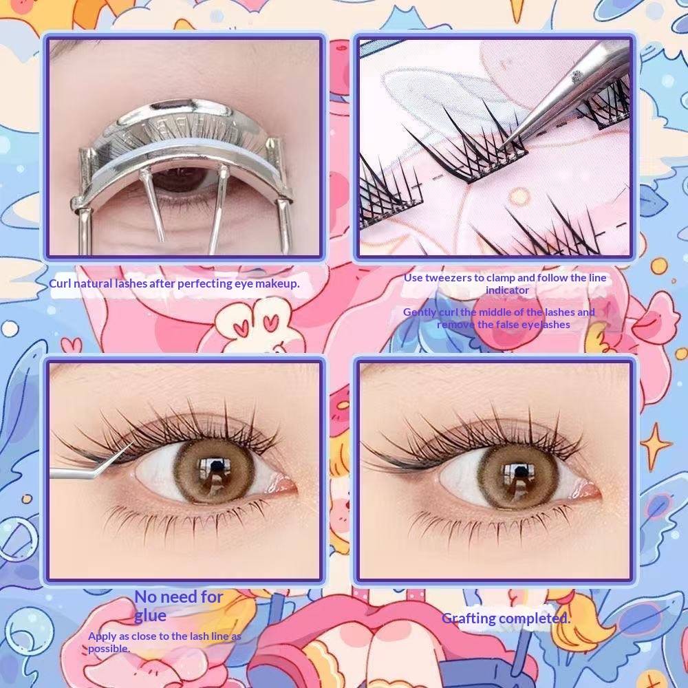 120 Clusters No Need Glue Fals - Eyelash Extension Glue For Sensitive Eyes review and price