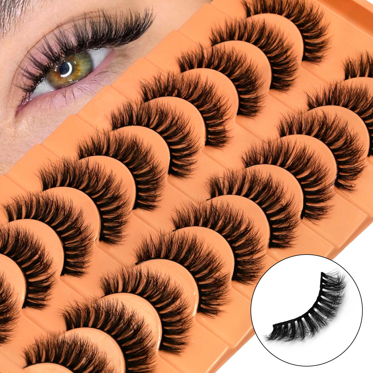 10 Pairs Lashes 6D Faux Mink E - Faux Mink Lash review and price