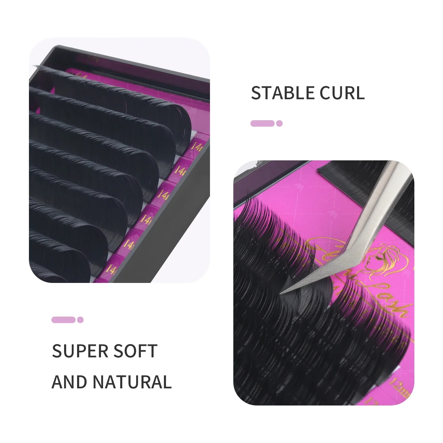 GLAMLASH Wholesale 16Rows BCCC - Eyelash Extension Single Lash review and price