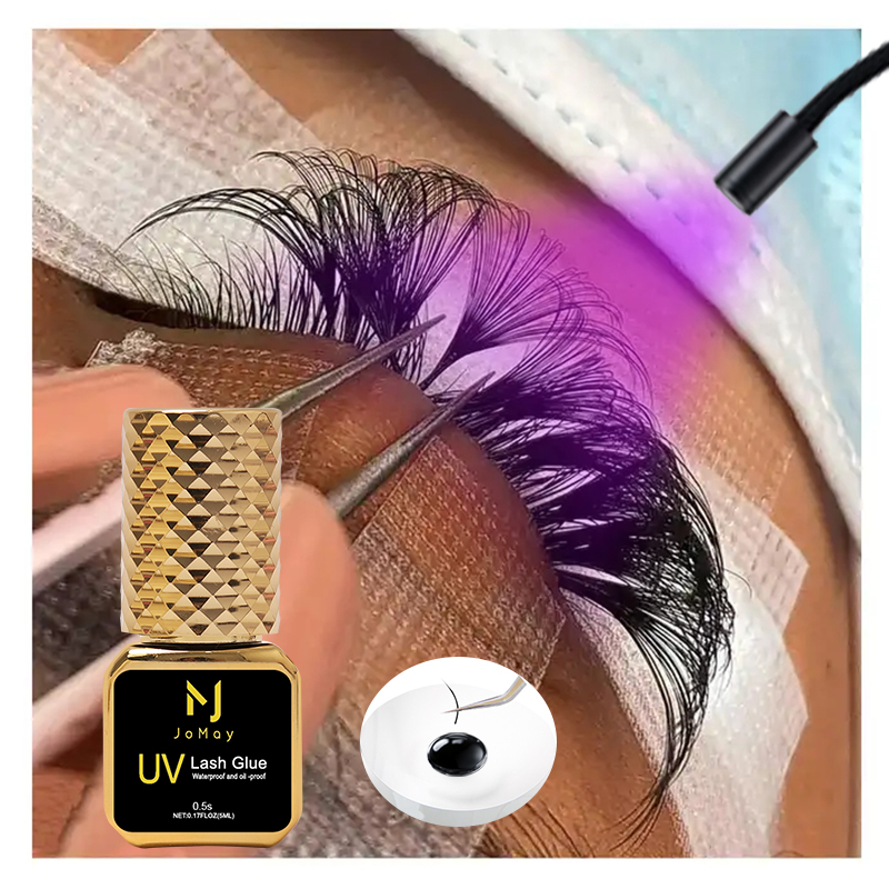 JOMAY Black UV Lash Glue 0.5S  - Eyelash Extension Glue For Sensitive Eyes review and price