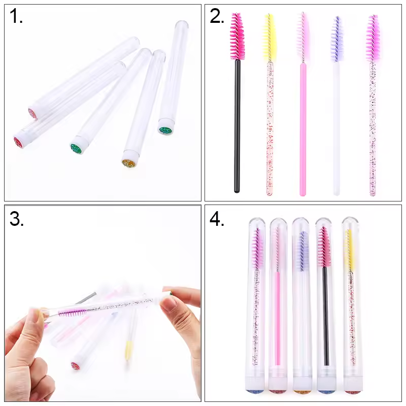 Eyelash Brush Tube With Eyebro - Eyelash Extension Vendor review and price