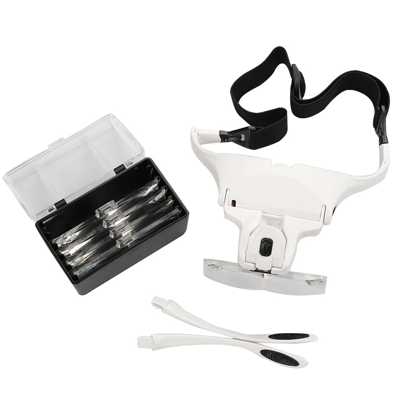 5 Lens Magnifying Glasses LED  - Eyelash Extension With Glasses review and price