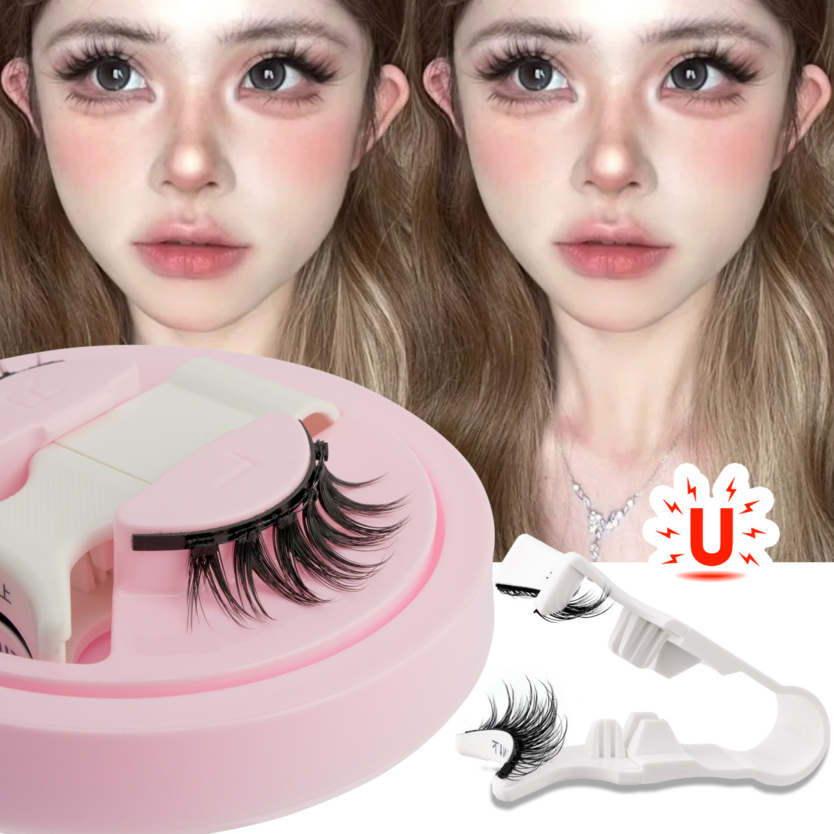 New 1 Pair Magnetic Eyelashes  - Faux Mink Lash review and price