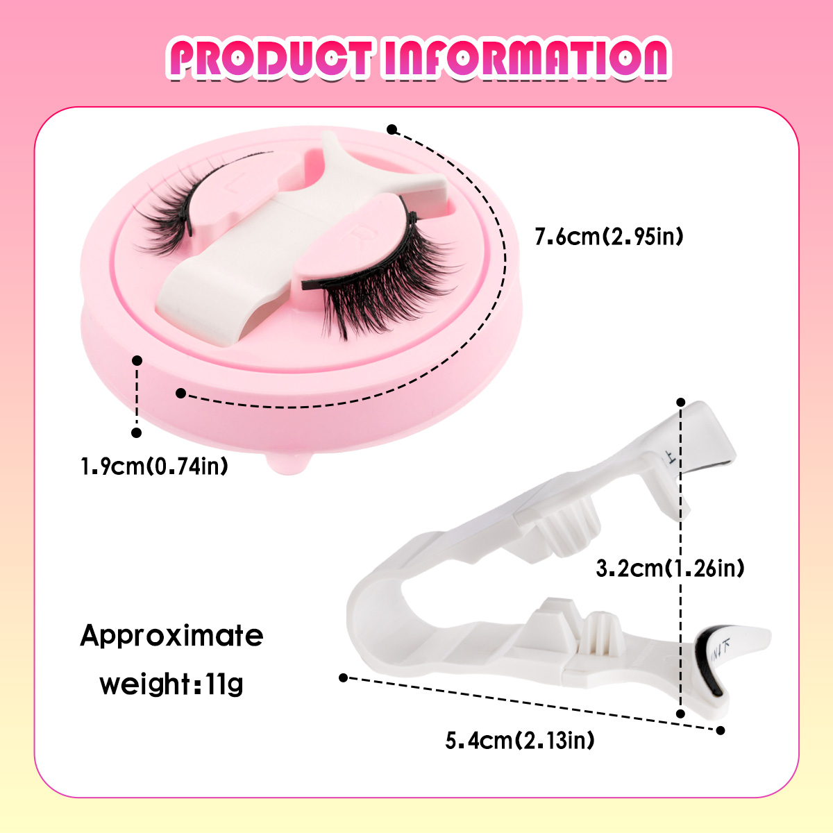 New 1 Pair Magnetic Eyelashes  - Faux Mink Lash review and price