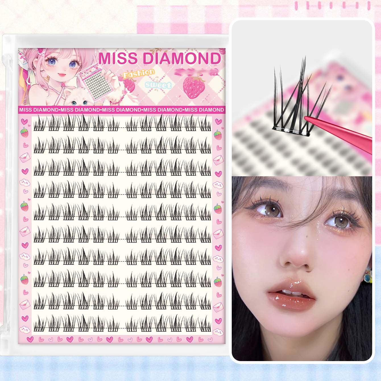 10 Rows of Large Capacity Glue - Eyelash Extension Single Lash review and price