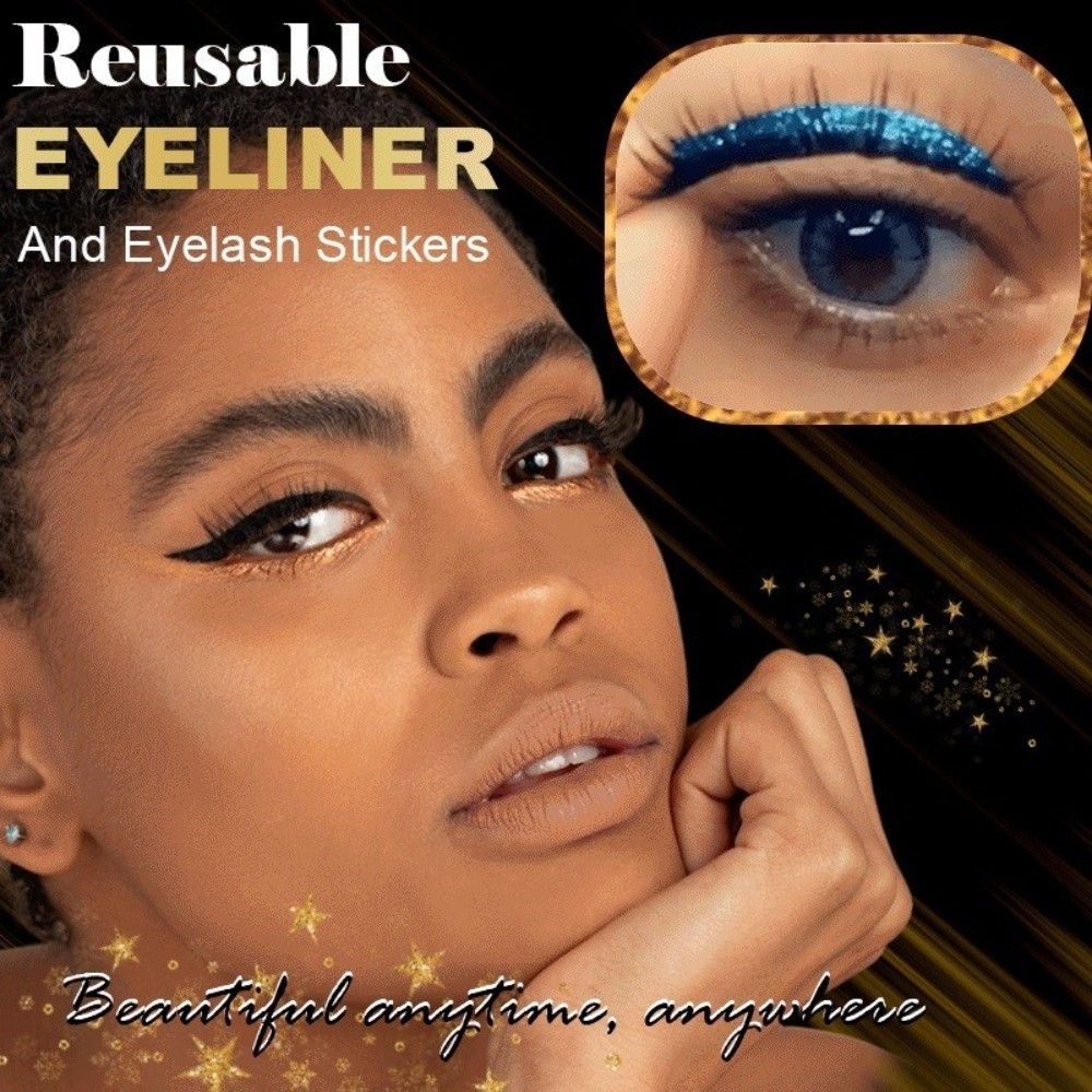 4 Pairs Lazy Eye Shadow Eyelas - Lash Mapping Sticker review and price