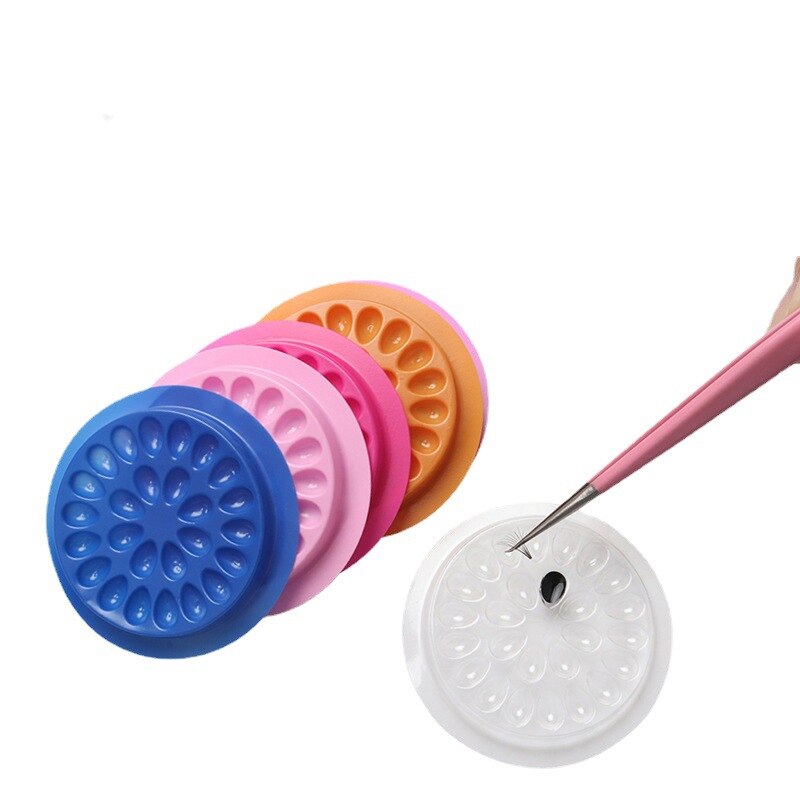 100pcs Eyelash Glue Holder Eye - Individual Lash Tray review and price