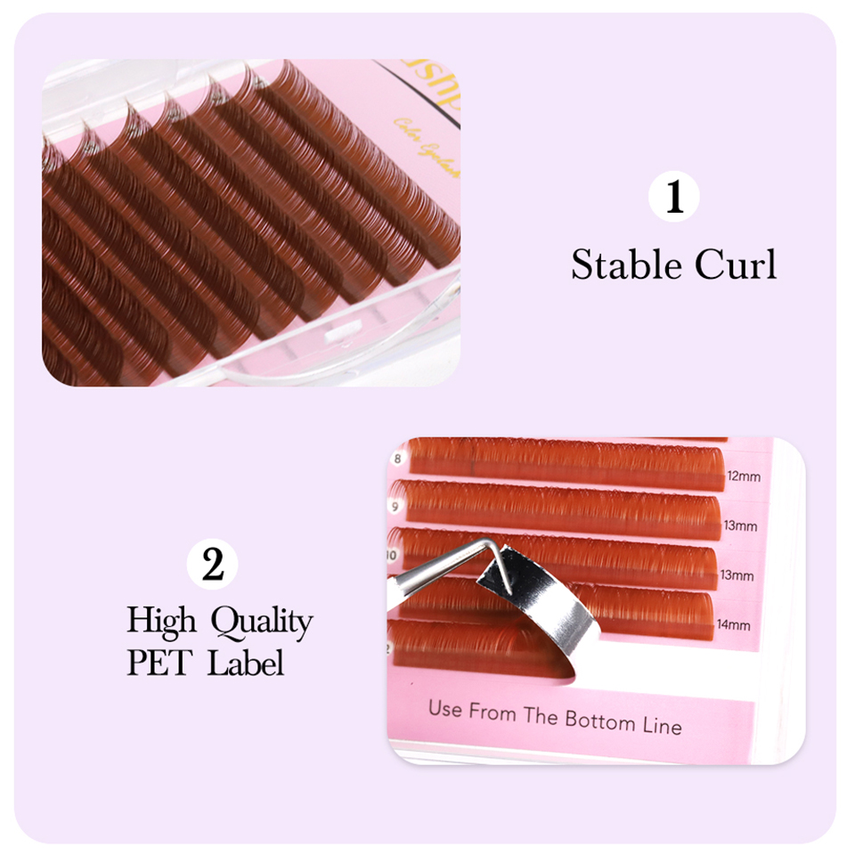 Cocoa Chocolate Brown Eyelashe - Eyelash Extension Natural Classic review and price