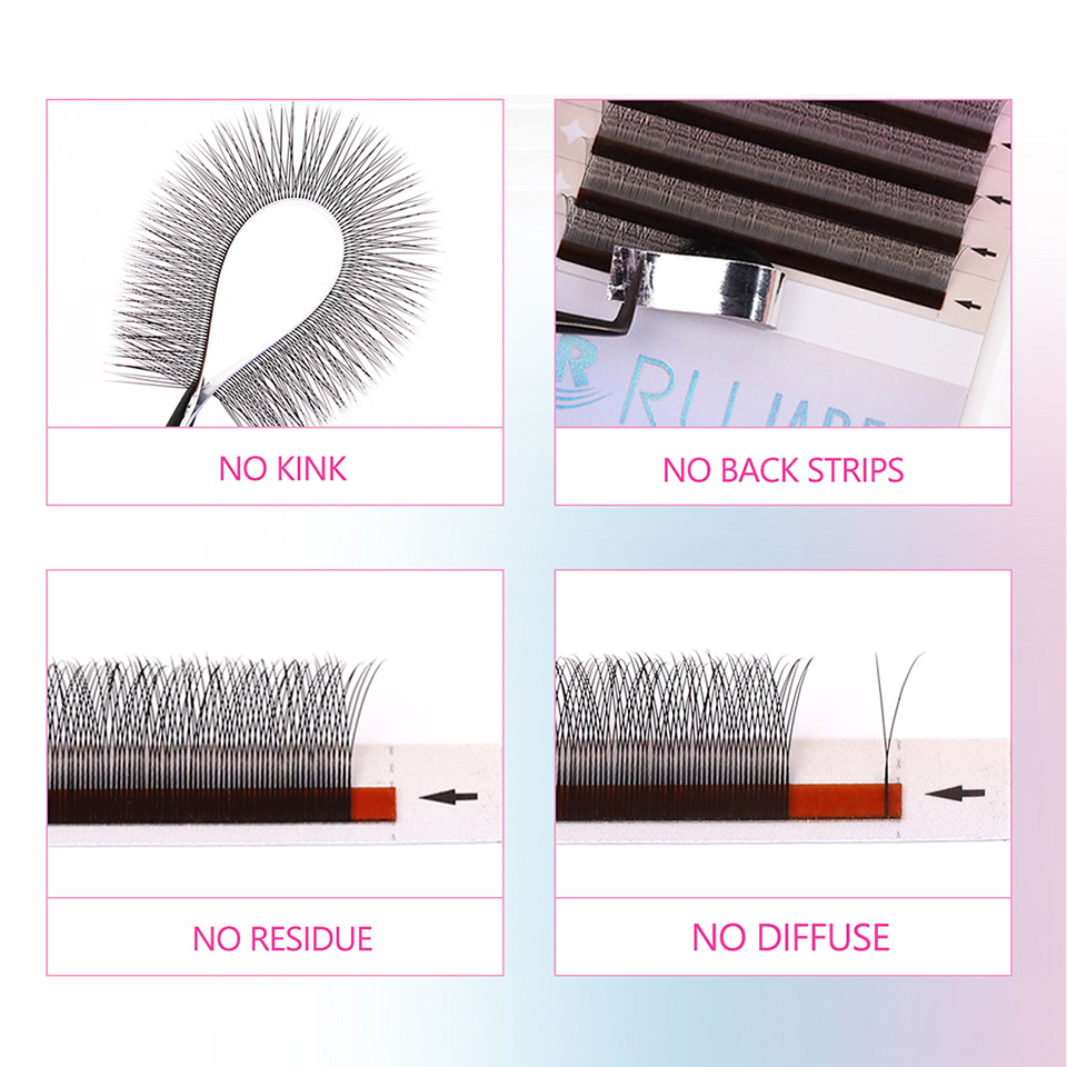 RUJADE 2D Y Shape Lashes Mesh  - Eyelash Extension Single Lash review and price