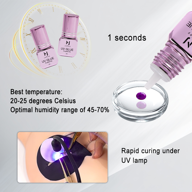 JOMAY 3 Bottles Fast Drying UV - Eyelash Extension Glue For Sensitive Eyes review and price