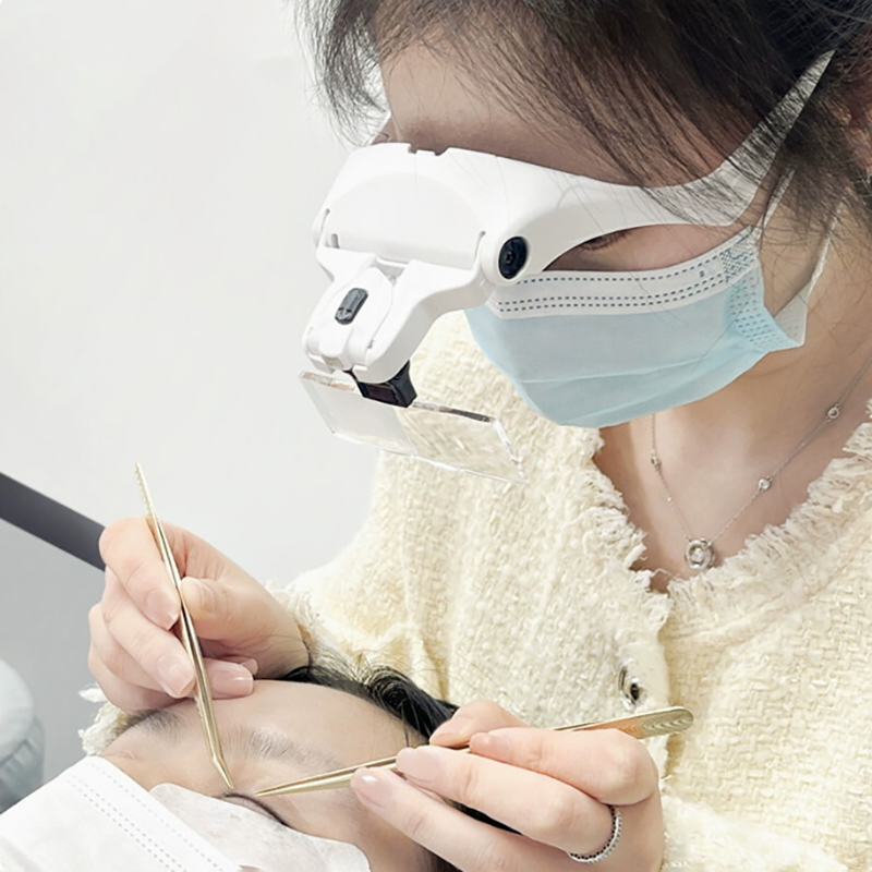 5Pcs Lens Adjustable Magnifier - Eyelash Extension With Glasses review and price